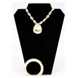 Jewelry Ivory / Bone Bangle Bracelet & Necklace