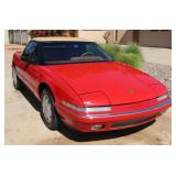 1991 Red Buick Reatta Convertible Car