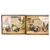 2 Original 1907 Black Americana Comic Strips