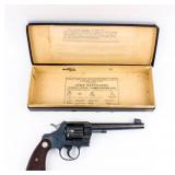 Gun Colt Officers Model revolver in 38spl mfg:1937
