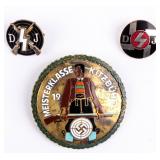 Lot of German pins and medals.