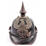 WWI Leather German Pickelhaube Prussian Helmet