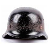 WWII M1942 German Helmet Black