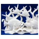 Boehm White Porcelain Angelfish & Coral Figurine
