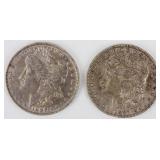 Coin 2 Morgan Silver Dollars 1887-O & 1886-O