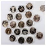 Coin 20 Commemorative Half Dollars Proof & Unc.