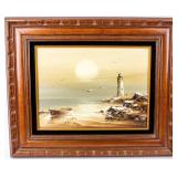 Vintage Original Oil Painting on Canvas by "Bailey