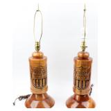 2  Lamps w/Panama Railroad Emblem