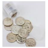 Coin 1957-D (20) Franklin Half Dollars B.U.