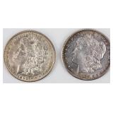 Coin 2 Morgan Silver Dollars 1898 & 1878 7 TFS