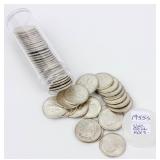 Coin (50) 1955-S Roosevelt Dimes Unc. Roll