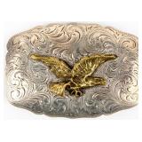 Jewelry Sterling Silver Rodeo Belt Buckle
