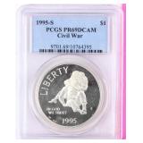 Coin 1995-S United States Civil War PCGS PR69DCAM