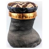 Taxidermy Elephant Foot Ottoman