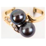 Jewelry 14kt Yellow Gold Pearl Cocktail Ring