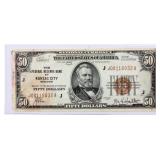 Coin 1929 National Bank Note Rare $50.00 Missouri
