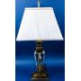 Vintage Stiffel  Brass Lamp with Baccarat Crystal