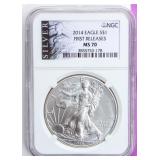 Coin 2014 United States Silver Eagle NGC MS70