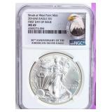Coin 2016-W United States Silver Eagle NGC MS69