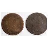 Coin 2 United States Large Cents 1798 & 1807