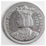 Coin 1893 Isabella Commemorative Quarter BU