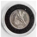 Coin 1876 Liberty Seated Dime Choice BU