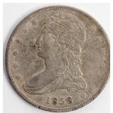 Coin 1838 Bust Half Dollar "Reeded Edge" Nice!
