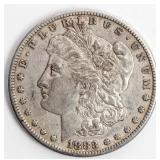 Coin 1883-S  Morgan Silver Dollar as Extra Fine