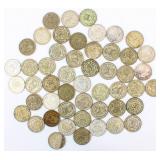 Coin 50 Old Mexican Silver Dollars