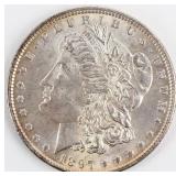 Coin 1897 Morgan Silver Dollar Almost Unc.