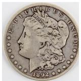 Coin 1892-CC Morgan Silver Dollar VG