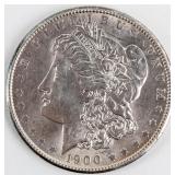 Coin 1900  Morgan Silver Dollar Extra Fine