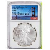 Coin 2012-S American Silver Eagle NGC MS69