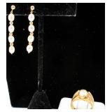 Jewelry 14kt Yellow Gold Earrings & Ring