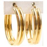 Jewelry 10kt Yellow Gold Hoop Earrings