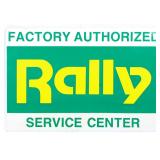 Rally Service Center Metal Sign