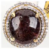 Jewelry Sterling Silver Ruby & Sapphire Ring