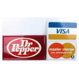 Four Vintage Tins Signs