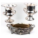 Leonard & Rogers Silverplate Wine Buckets +