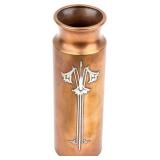 Sterling over Bronze Silver Crest Vintage Vase