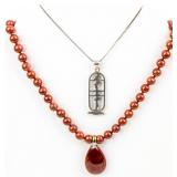 Jewelry Sterling Silver Necklace & Stone Necklace