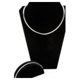 Jewelry Sterling Silver Necklace & Bracelet Set
