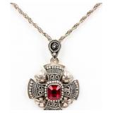 Jewelry Sterling Silver Cross Necklace