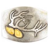 Jewelry Sterling Silver Elk Tooth Belt Buckle