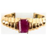 Jewelry 10kt Yellow Gold Ruby Ring
