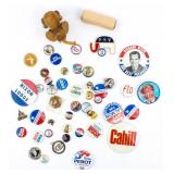Vintage Advertising, Campaign, Tin Buttons & More
