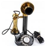 Vintage Rotary Dial Candlestick Telephone