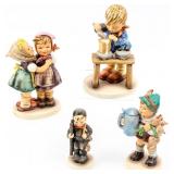 4 Vintage Hummel Porcelain Figurines