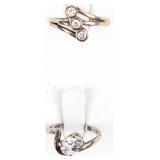 Jewelry Lot of 2 Sterling Silver Rings