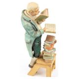 Vintage Kaiser Porcelain Librarian Bookman Figurin